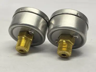 USED SMC PNEUMATIC REGULATOR PRESSURE GAUGE 0-30PSI LOT OF 2