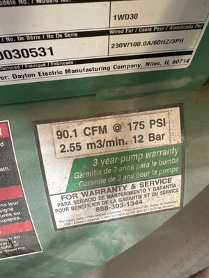 DAYTON SPEEDAIRE 1WD38 Air Compressors | Perry Equipment (3)