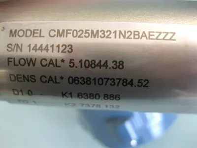 USED Micro Motion CMF025 M321N2BAEZZZ