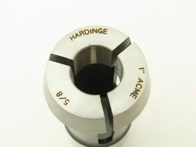 Hardinge 1" ACME Grid Burr Collet 5/8" RD AO Round Smooth Bore Gridley Burring