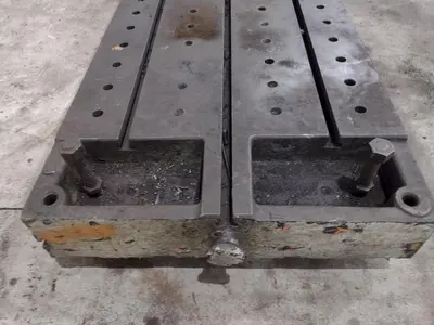 138" X 30" X 6.25" T-SLOTTED LAYOUT PLATE / TABLE: STOCK #23626