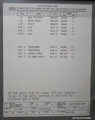 Used MOEN PF106-BIFQV Case Erectors - Bliss Box Illinois US | Aaron Equipment #87045