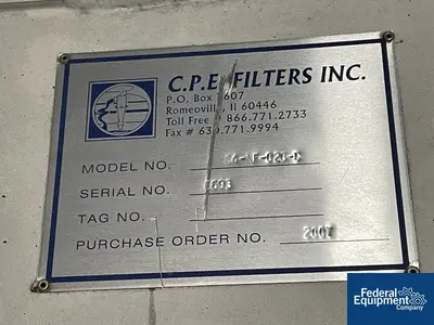 USED CPE Filters 210 Sq Ft CPE Filters Dust Collector, C/S