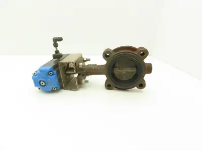 Marwin UT1DA Pneumatic Actuator 3" Lug Butterfly Valve Stainless Disc