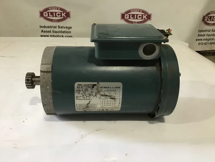 Used 🏭 BRAND: RELIANCE ELECTRIC ⚡ MODEL: DUTY MASTER A-C MOTOR A.C. Motors Pennsylvania US | Moses B Glick #991190