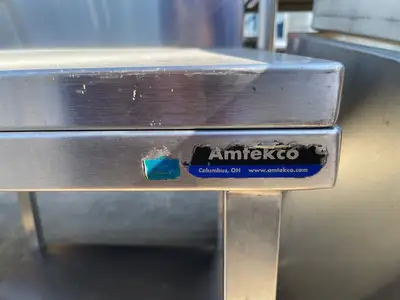 Used Amtekco Used 28" Amtekco Stainless Steel Table with Lift Up Top - SS145 Food Prep Tables Illinois US | Falcon Restaurant Supply #1375943