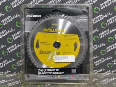 Lot of 6 Evolution 230BLADESSN Stainless Steel TCT Saw Blades 9" Dia 1" Bore New
