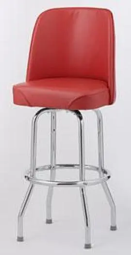 BAR STOOL  - 6 COLOR CHOICE  - BUCKET SEAT SINGLE RING