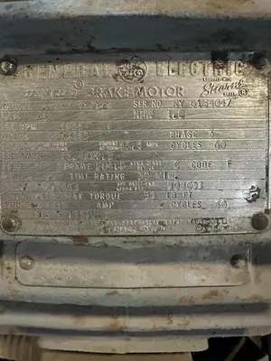 Used GE BRAKE MOTOR A.C. Motors Ohio US | Surplus Asset Holdings #1187477