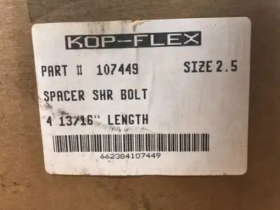 KOP-FLEX 107449 2-1/2″ Steel Shear Bolt Spacer ; 4-13/16″ Length -NIB