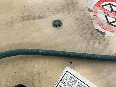 USED ALLIED WIRE 2095153, 6 AWG, 1050/36TC UL, 600V, VFD CONTROL CABLE APPROX 1000 FT