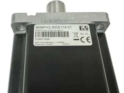 NEW B&R 80MPH3.300S114-01 STEPPER MOTOR 2-PHASE REV. C0 80MPH3300S11401