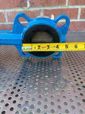 USED AXEL LARSSON AL77 230-SR ACTUATOR W/ AXEL LARSSON AL 42 DN 065 BUTTERFLY VALVE