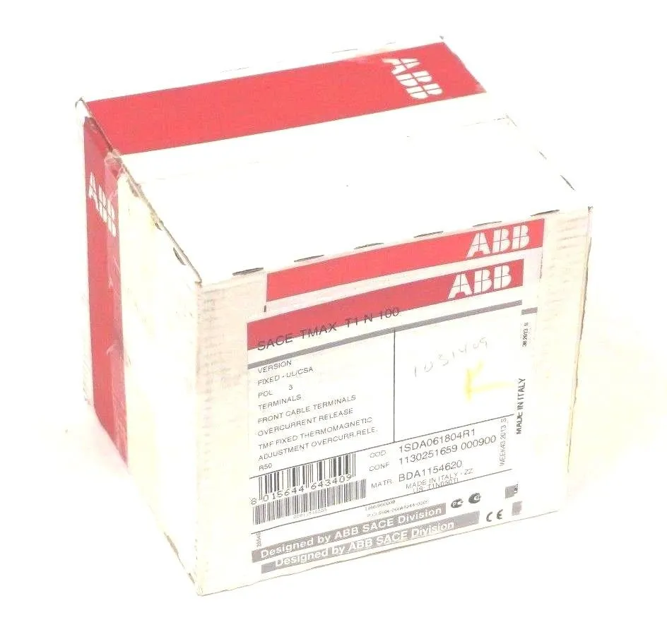 NEW ABB 1SDA061804R1 CIRCUIT BREAKER SACE TMAX T1 N 100