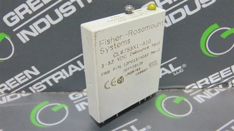 Fisher Rosemount CL6753X1-A10 Debounce Input Relay 12PO137X032 Rev. C Used