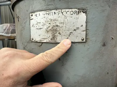 150 TON WHITNEY MODEL 7150AX12 PORTABLE HYDRAULIC FLANGE PUNCH & HYDRAULIC UNIT: YOBRO #24684