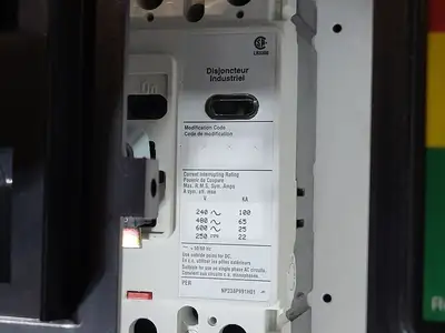 60/15A, 3 Pole, 600V Circuit Breaker HFD  Bucket for Freedom 2100 MCC Frame