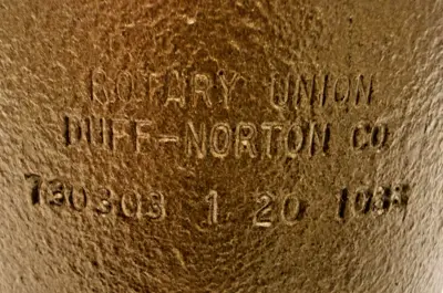 NEW DUFF-NORTON 730303C ROTARY UNION 320 MAX SHAFT RPM
