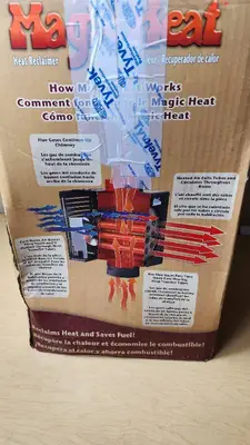 Magic Heat Heat Reclaimer Model for Wood, Coal, Oil, and Gas Stoves