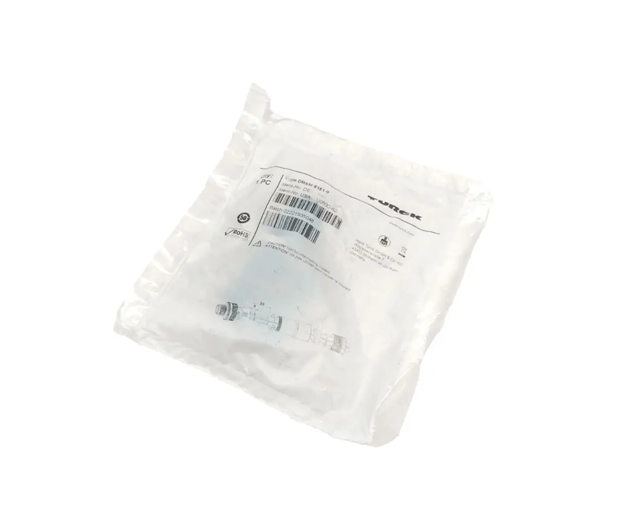U0890-42,DBSM 8151-0 | Turck DBSM 8151-0 Actuator & Sensor Field Wireable Connector M12 5-Pin U0890-42 - New