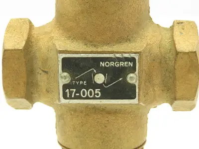Norgren 17-005-005 Brass Valve 3/8" NPT Spring Adjustment