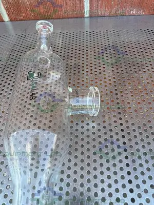 USED USA LAB GLASS BUMP TRAP W/ ID40/ED60 JOINT AND ID18/ED35 JOINTS