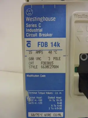 USED WESTINGHOUSE FDB3015