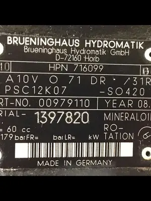 USED BRUENINGHAUS HYDRAULIK A10VO71DR/31RPSC12K07SO420
