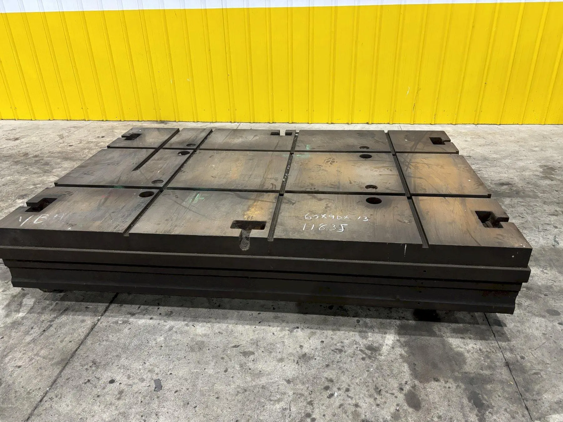 60" X 90.5" X 13" T SLOTTED FLOOR PLATE: STOCK 11835