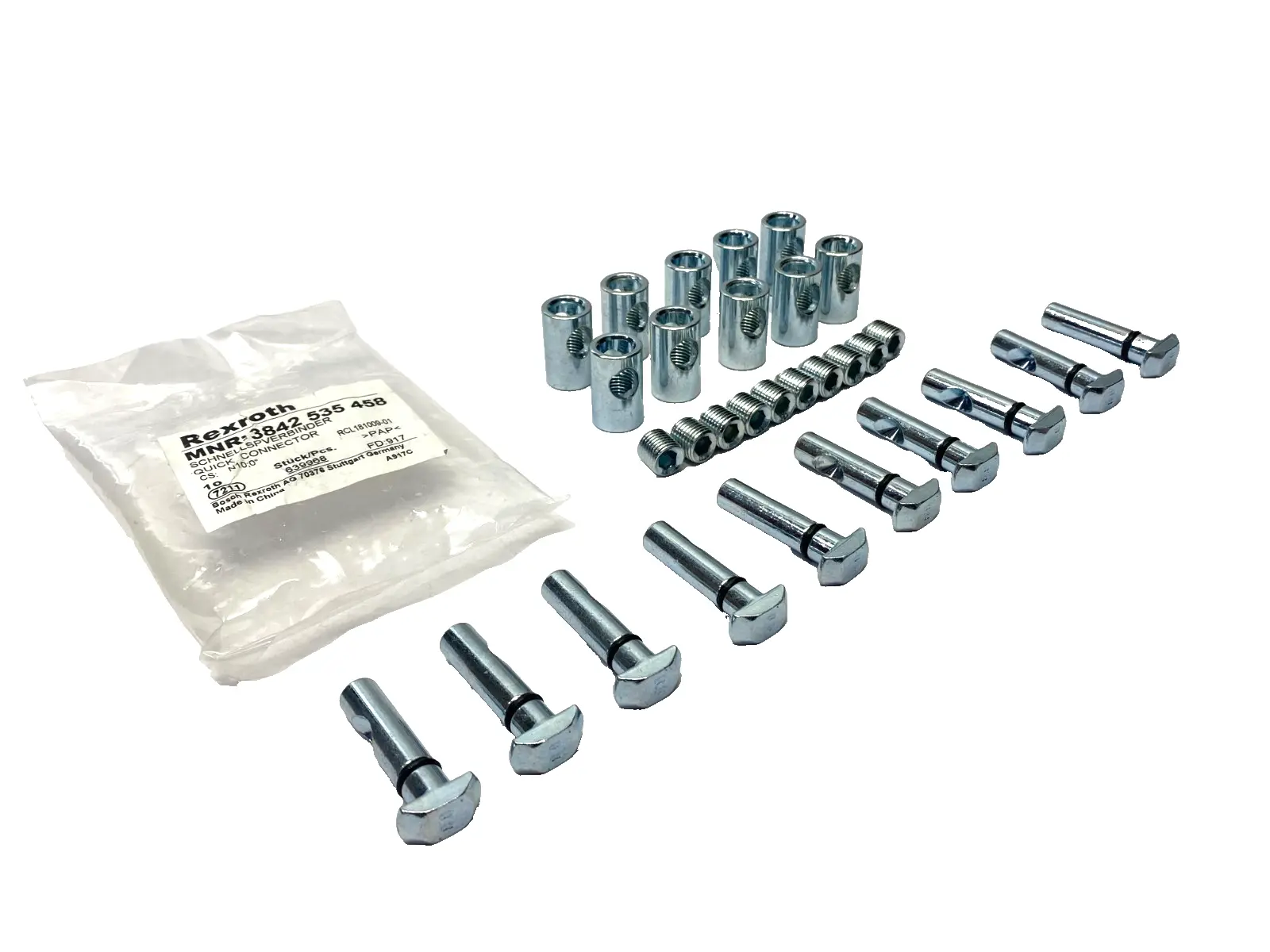 New | in-Stock Rexroth Quick Connector, N10 0°, Steel LOT OF 10 PCS Misc Fasteners Michigan US | Maverick Industrial Sales #1507936