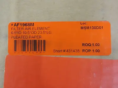 NEW FLEETGUARD AF1968M