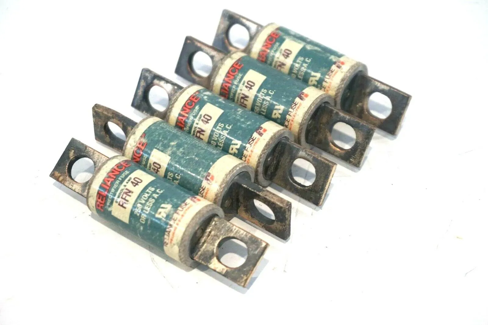 5 NEW RELIANCE RFN-40 FUSES RFN40
