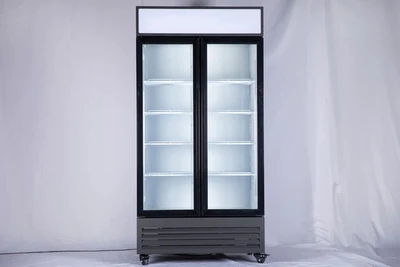 168-0050 GDR47"H(N) Double Glass Door Self Contained Cooler