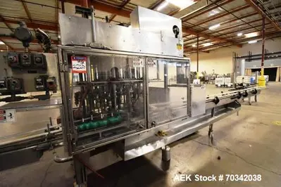 Used BINER ELLISON F-52 TDG 24SS Overflow Pressure Gravity Liquid Fillers Illinois US | Aaron Equipment #84266
