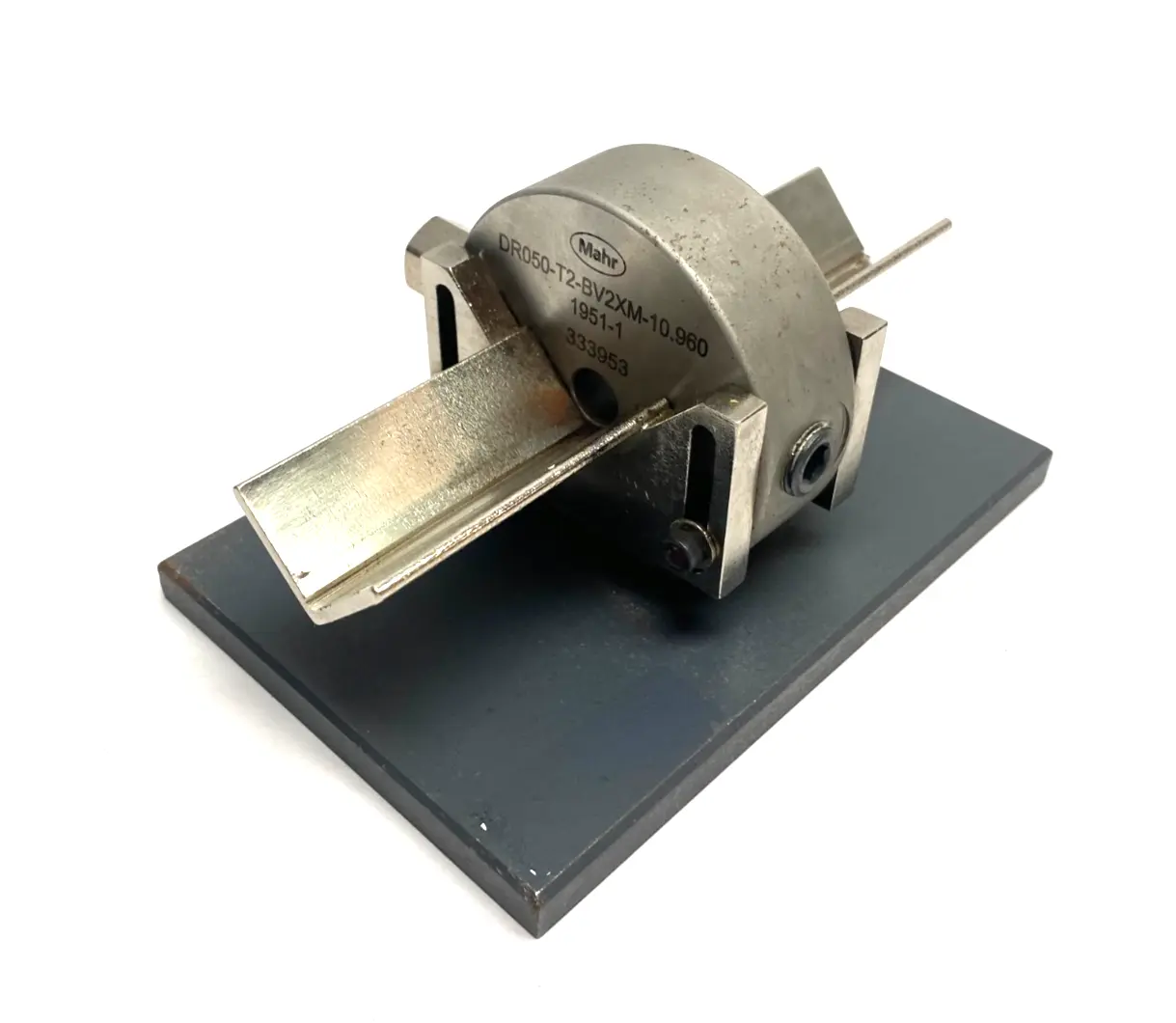 Used MAHR DIMENSIONAIR 2-JET AIR RING GAUGE W/ GUIDE CHUTES & BASE PLATE Air Gages Michigan US | Maverick Industrial Sales #1123063
