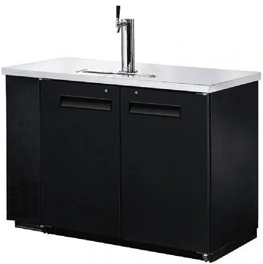48" Two Door Beer Dispenser Refrigerator With Single Tap