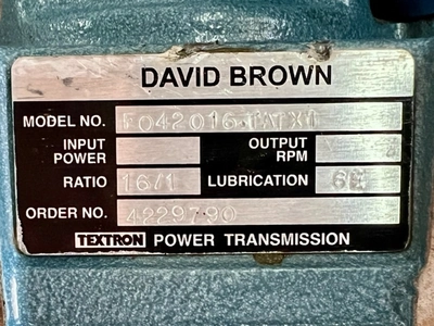 New | in-Stock DAVID BROWN _UNKNOWN_ Speed Reducers MX | MAQUINARIA PECUSA #1464883