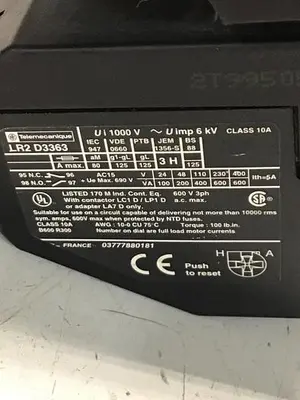 USED TELEMECANIQUE LP1D8011