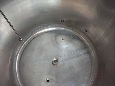 Tank, 264 Gallon (1,000 Liter), Mueller, Jacketed, Stainless, 35 PSI / Full Vacuum, #5991457