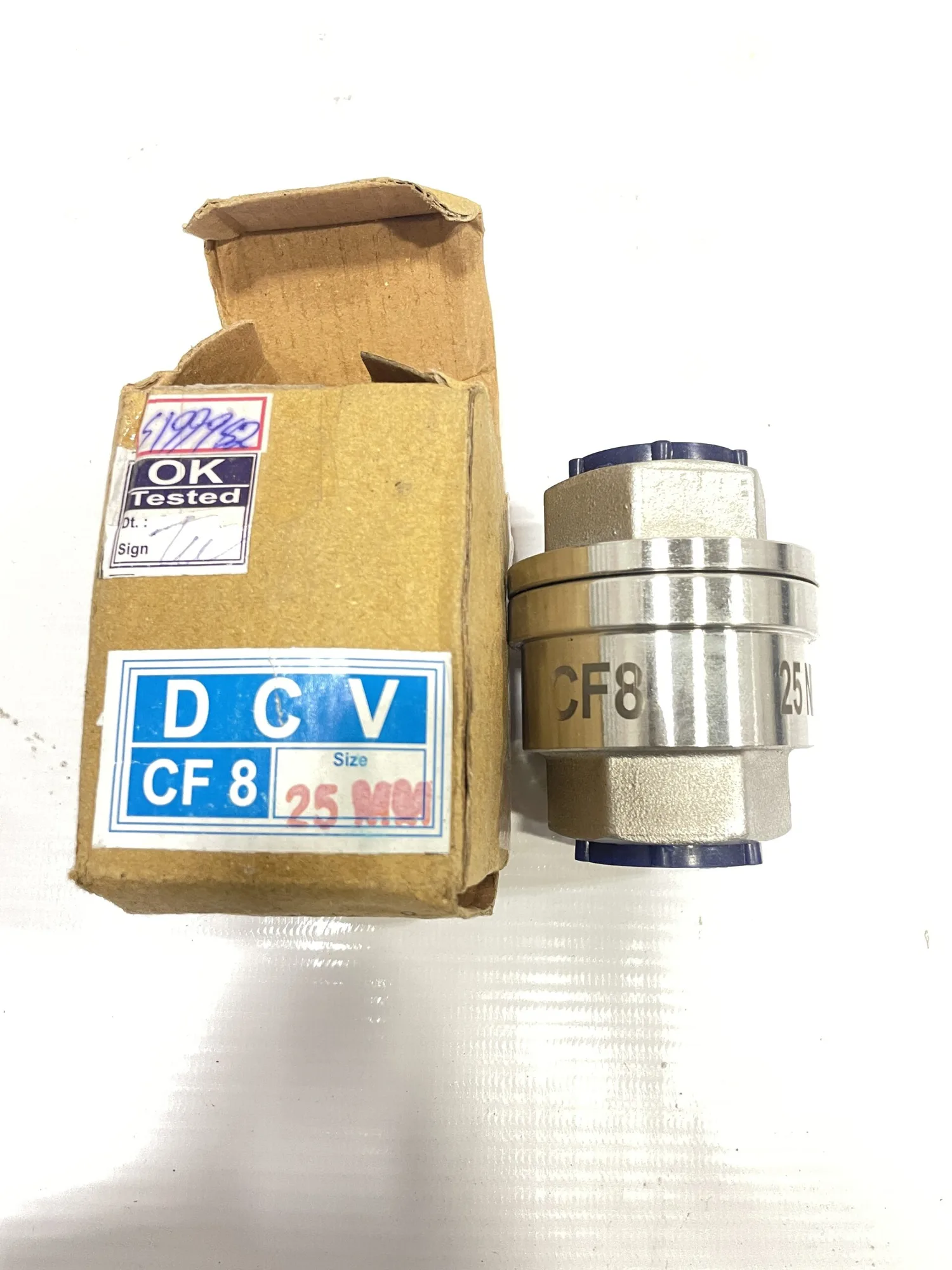 Cair 25MM 1″ CF8 Disc Check Valve 25NB PN20 -NIB