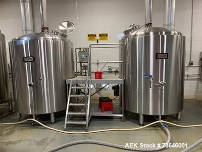Used ABE CraftCan35 Complete Carbonated Beverage Canning Line | 35 CPM with Brew System & Tanks