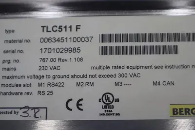 Bereger Lahr TLC511 F Servo Drive POSITIONING CONTROLLER 5 AMP STOCK 2300-C