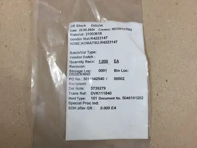 New | in-Stock KOMATSU R4223147 Construction Equipment Parts British Columbia CA | Lenmark #281426