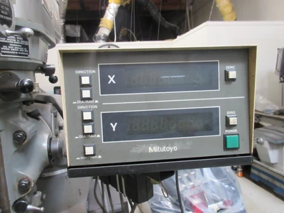 Bridgeport, vertical mill, digital read out, 2 HP, 240 V.