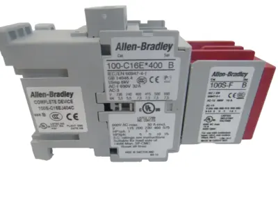 ALLEN BRADLEY 100S-C16EJ404C SAFETY CONTACTOR SER. B 100SC16EJ404C NEW, SURPLUS