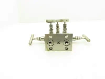 Century Valve CM1051F49CDG 5 Valve Differential Pressure Manifold 1/2" NPT SST