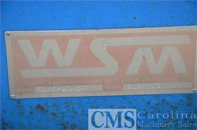 USED WEST SALEM MACHINERY 1638 WOOD HOG