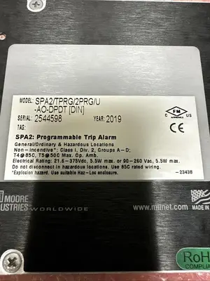 New | in-Stock MOORE SPA2/TPRG/2PRG/U-AO-DPDT (DIN) Misc Electrical & Power Parts | Surplus Asset Holdings #1218406