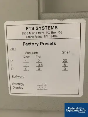 USED FTS 6.1 Sq Ft FTS Lyostar II, Freeze Dryer, S/S