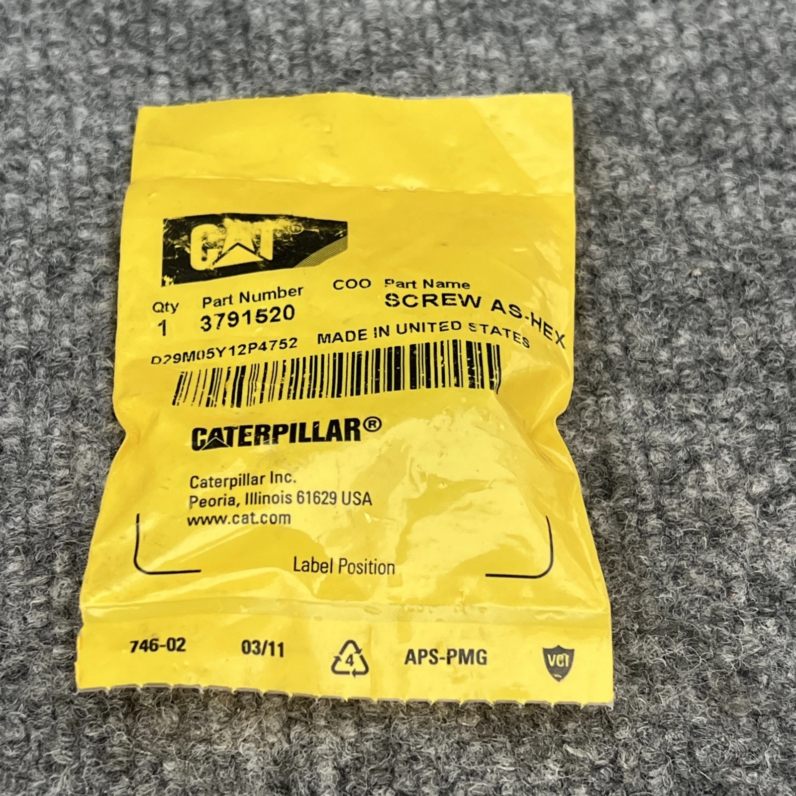 New | in-Stock CAT 3791520 Nuts & Screws California US | Davliegogo LLC #1705884